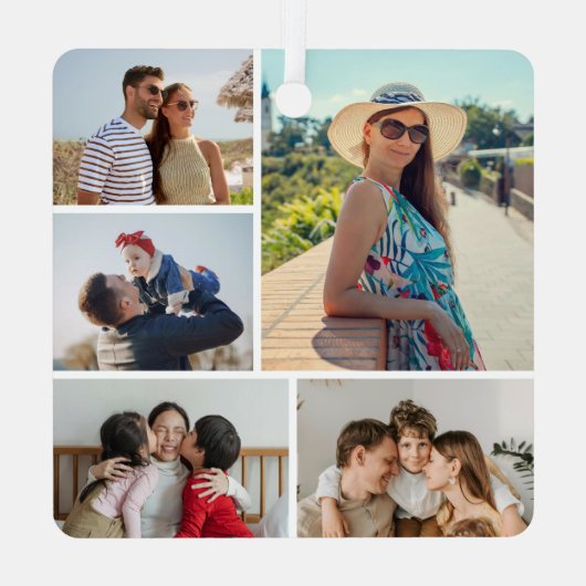 Ornement En Métal Créez votre propre collection photo 5 (Verso)