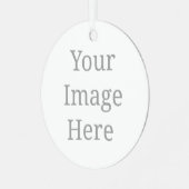 Ornement En Métal Créez votre propre personnalisation (Avant gauche)