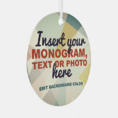 Ornement En Métal Créez votre propre personnalisation (Avant droite)