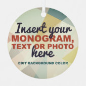 Ornement En Métal Créez votre propre personnalisation (Recto)