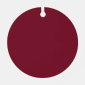 Ornement En Métal Créez votre propre vin rouge (Verso)