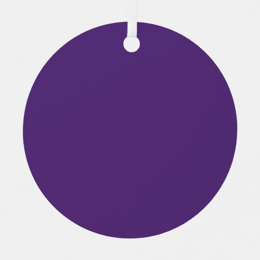 Ornement En Métal Créez votre propre violet (Recto)