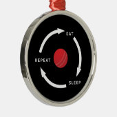 Ornement En Métal Cricket Manger Dormir Répéter Citation de fan de s (Droite)