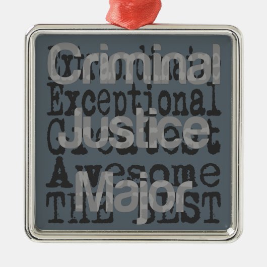 Ornement En Métal Criminal Justice major (Devant)