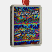 Ornement En Métal Cristaux d'acétate de zinc sous le microscope (Droite)