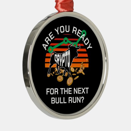Ornement En Métal CRYPTO BULL EXÉCUTER Vous Êtes Prêt Bitcoin (Droite)