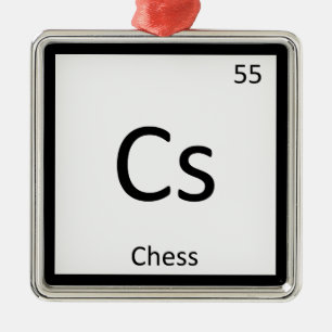 Ornement En Métal Cs - Chimie Du Jeu D'Échecs Symbole De Table Pér