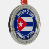 Ornement En Métal Cuba Round Emblem (Droite)