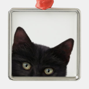 Ornement En Métal Curious Kitty peinture numérique