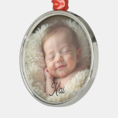 Ornement En Métal Custom Baby Ornament – Dream Softly (Gauche)