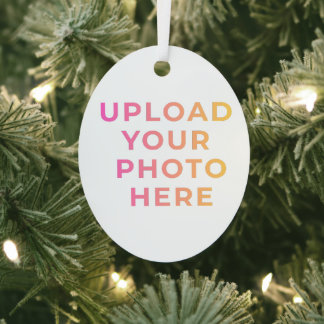 Ornement En Métal Custom Ornament | Photo, Name & Family Keepsake