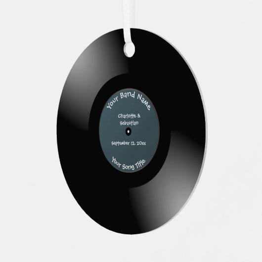 Ornement En Métal Custom Record Metal (Avant gauche)