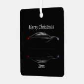 Ornement En Métal Customize Dated Christmas Sports Car Automobile (Avant gauche)