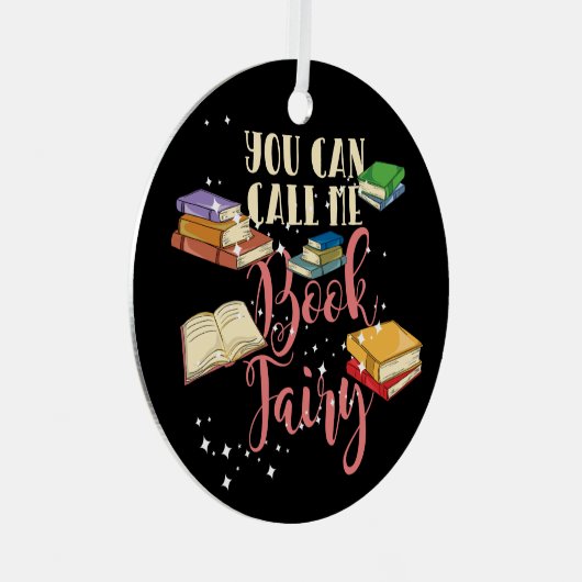 Ornement En Métal Cute Book Fairy Librairie Vacances (Avant droite)