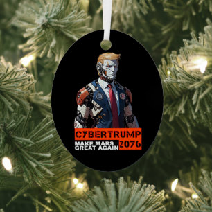 Ornement En Métal CyberTrump 2076 Rendre la grandeur de Mars