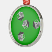 ORNEMENT EN MÉTAL D20 (Gauche)