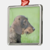 Ornement En Métal Dachshund (Gauche)
