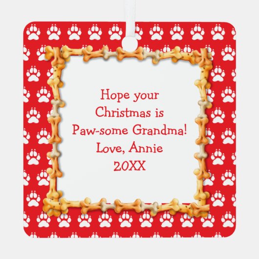 Ornement En Métal Dachshund Chien Chien Chien Chien Chien Personnali (Verso)