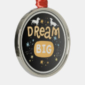 Ornement En Métal Dachshund Dream Big (Droite)