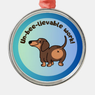 Ornement En Métal Dachshund travail incroyable