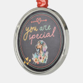 Ornement En Métal Dachshund Vous Êtes Spécial (Gauche)