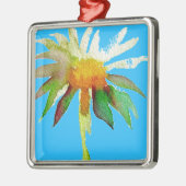 Ornement En Métal Daisy Blue Modern Art fleur (Gauche)