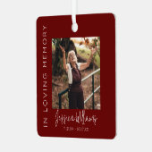 Ornement En Métal Dans Loving Memory | 5 Photo Collage | (Avant gauche)