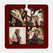 Ornement En Métal Dans Loving Memory | 5 Photo Collage | (Verso)