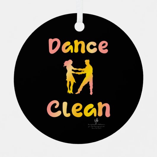 Ornement En Métal Danse Clean Cava Rosa Round (Recto)