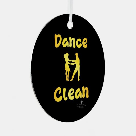 Ornement En Métal Danse Clean Golden Brass Round (Avant droite)