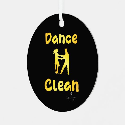 Ornement En Métal Danse Clean Golden Brass Round (Avant gauche)
