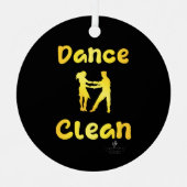 Ornement En Métal Danse Clean Golden Brass Round (Recto)