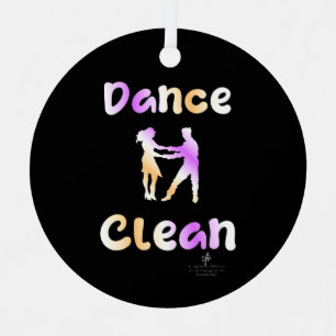Ornement En Métal Danse Propre Sapin Sapin Round