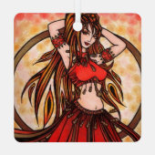 Ornement En Métal Danseur du ventre écarlate (Verso)