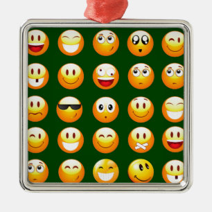 Ornement En Métal dark green emoji