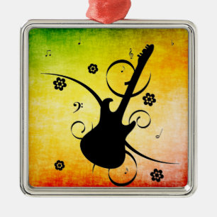 Ornement en métal de guitare