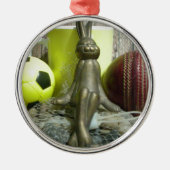 Ornement En Métal De l'autre côté du Pitch & Crease : Football Crick (Devant)