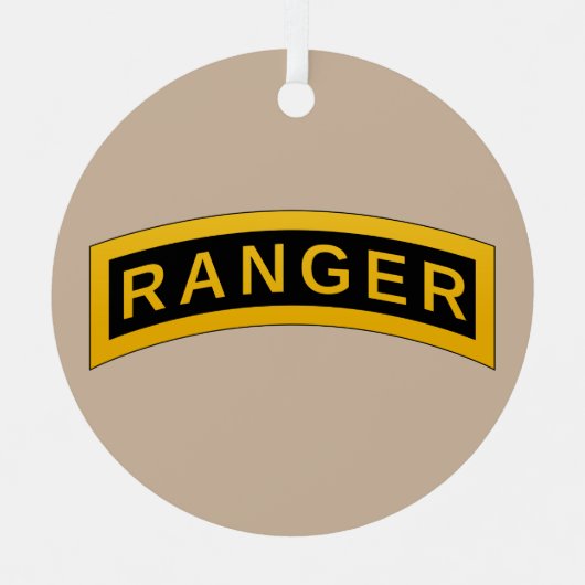 Ornement en métal de l'école des Rangers de l'armé (Recto)