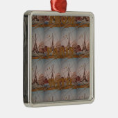 Ornement En Métal De Paris Avec amour bleu ciel couleurs (Droite)