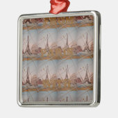 Ornement En Métal De Paris Avec amour bleu ciel couleurs (Gauche)