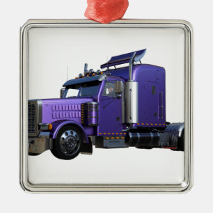 Ornement En Métal De pourpre camion de remorque métallique de
