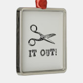 Ornement En Métal Découpez-le des ciseaux (Droite)