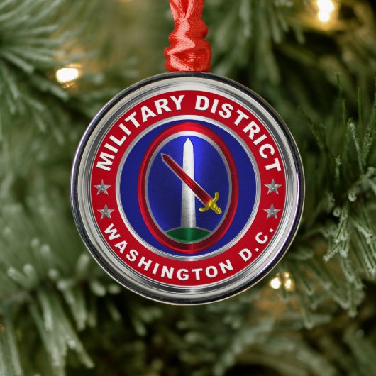 Ornement En Métal Département militaire Washington MDW Noël (Arbre)
