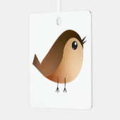 Ornement En Métal Dessin d'Oiseau de Bruant (Avant gauche)