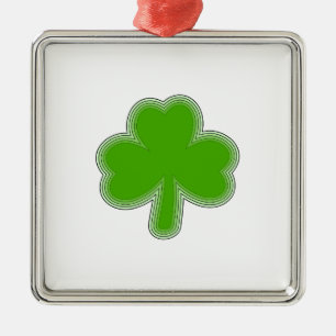 Ornement En Métal Dessin Shamrock de Saint Patrick