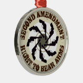 Ornement En Métal Deuxième amendement (Droite)