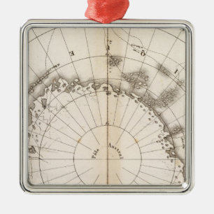 Ornement En Métal Diagramme de glace du Sud