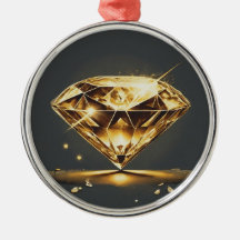 Diamant jaune et Arrière - plan noir