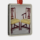 Ornement En Métal Dinant des chaises, avec les dos entrelacés de (Droite)