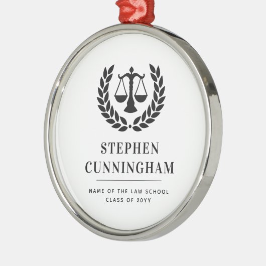 Ornement En Métal Diplôme de droit moderne personnalisé (Gauche)